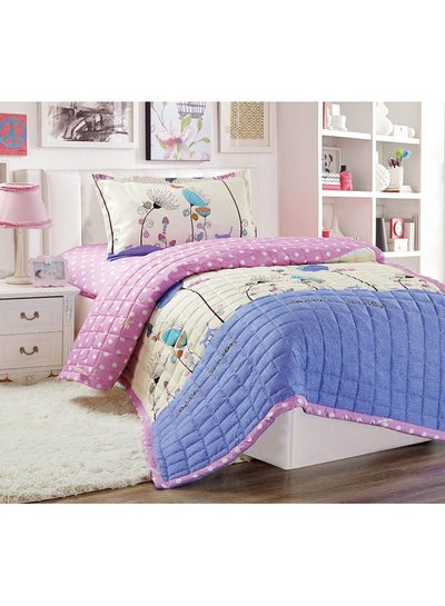 Buy 3 Pieces Kids Compressed Comforter Set Single Size Polyester Multicolour 150x200cm in Saudi Arabia