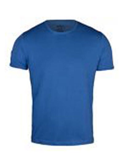 Buy Short Sleeve Round Neck T-shirt Royal Blue in Egypt