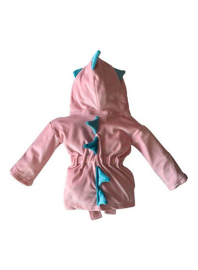 Buy Hooded Neck Cotton Baby Dragon Robe Pink in Egypt