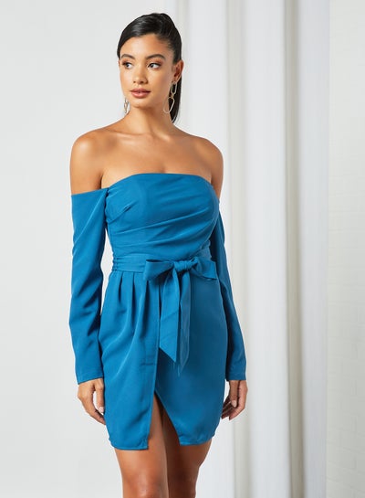 Buy Bardot Mini Dress Blue in Saudi Arabia
