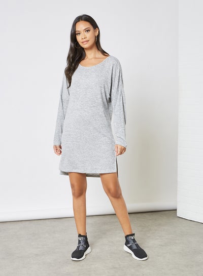 Buy Casual Stylish Dress Grey in UAE