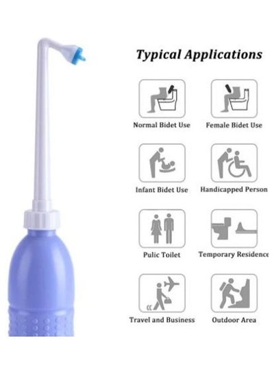 Buy Portable Bidet Sprayer Blue in UAE