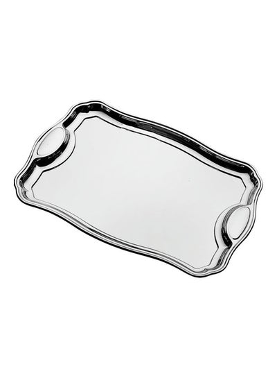 Buy Rectangular Tray Classic Silver 42 x 29cm in UAE