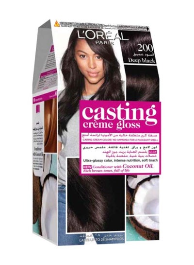 Buy Casting Crème Gloss Hair Color - 200 Deep Black in Egypt