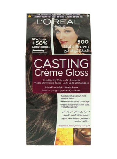 Buy Casting Cream Gloss Hair Color 500 Light Brown 48+72+60ml in Egypt