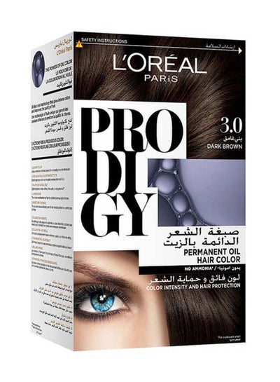 Buy Prodigy Permanent Oil Hair Color 3.0 Dark Brown 180grams in Egypt