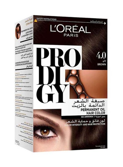 Buy Prodigy Ammonia Free Hair Color - 4.0 120g x 60ml Brown/Sepia in Egypt