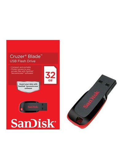 اشتري فلاش درايف كروزر بلايد USB 2.0 32غيغابايت أسود/أحمر في الامارات