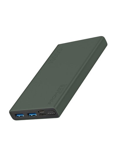 Buy 10000 mAh Power Bank, Universal Ultra-Slim Portable Charger With 10W Usb-C Input/Output Port, Dual Usb Ports, Led Screen And Over-Heating Protection For Iphone 14, Galaxy S22, Ipad Air, Bolt-10Pro green in Saudi Arabia