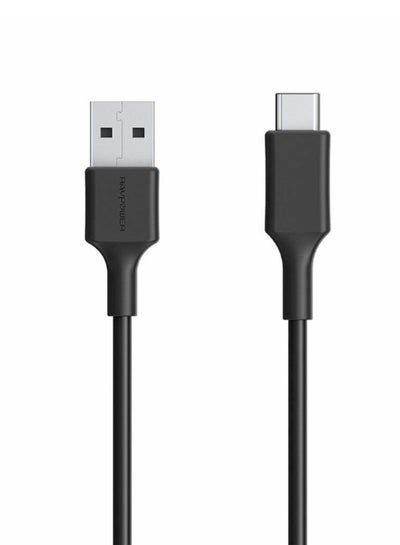 اشتري كابل بمنفذ USB-A إلى USB-C طراز RP-CB044 أسود في السعودية