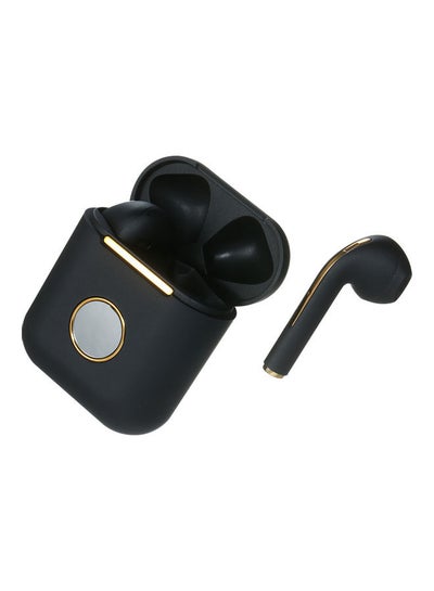 Buy Wireless BT Ergonomic Semi-In-Ear Headphones Black in UAE