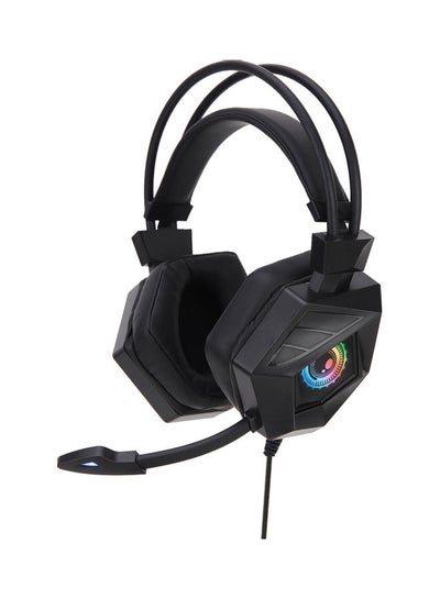 Buy Wired RGB Light On Ear Headphones Black in UAE