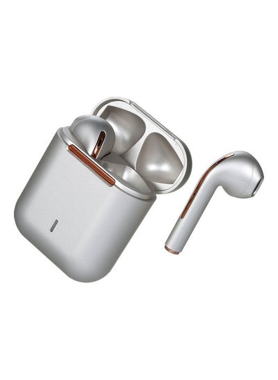 اشتري Wireless BT Ergonomic Headphones Silver في الامارات