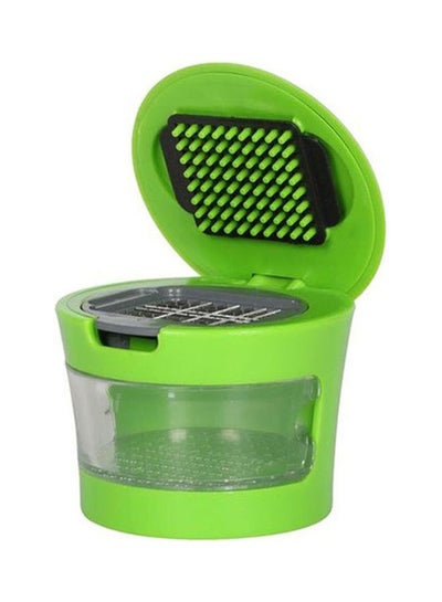 Buy Garlic Chopper And Press Green 8x4cm in Egypt