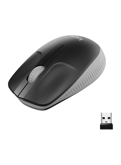 Buy Wireless Mouse M190, Full Size Ambidextrous Curve Design, 18-Month Battery With Power Saving Mode, USB Receiver, Precise Cursor Control Charcoal in UAE