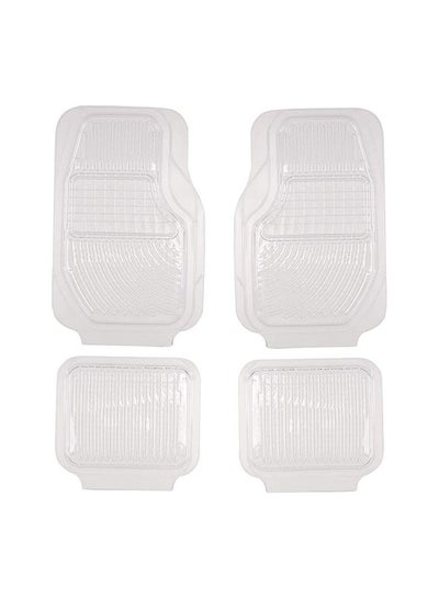 اشتري 4-Piece Set Durable Washable Contour Car Floor Mat Set في الامارات