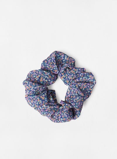 Buy Printed Scrunchy Blue in UAE