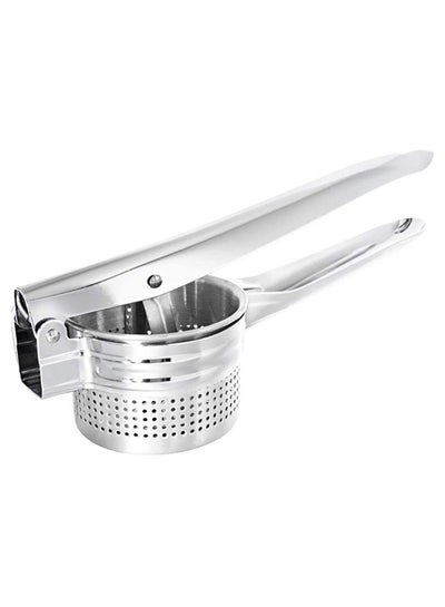 Buy Stainless Steel Potato Ricer and Masher Silver 9x27x5centimeter in UAE