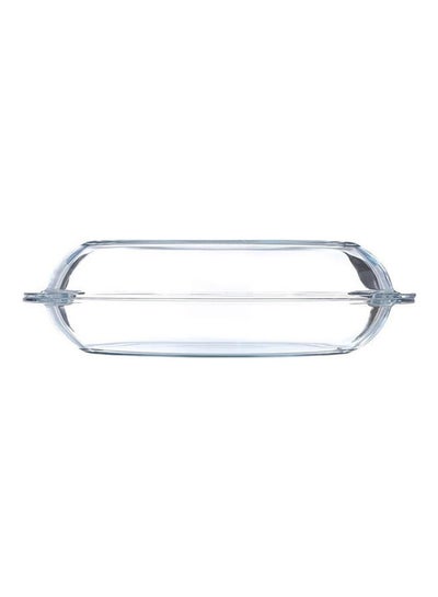 اشتري Glass Borcam Oval Casserole With Cover Clear في الامارات