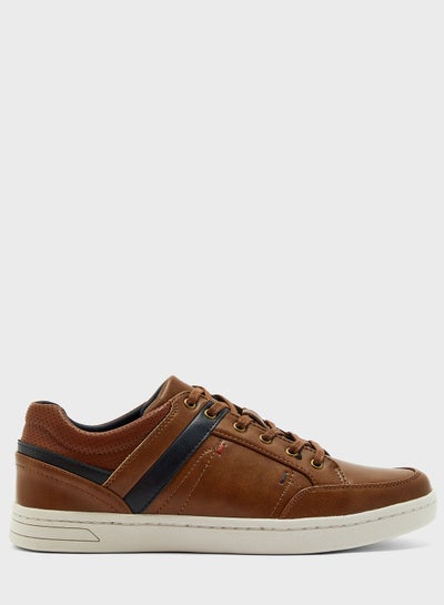 Buy Men's Anti-Skid Low Top Sneakers Brown/Navy in Saudi Arabia