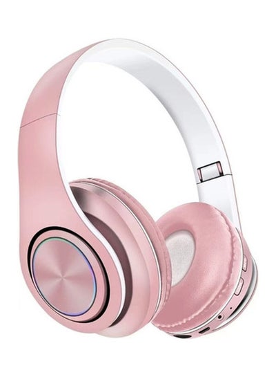 Buy Over-Ear Wireless Bluetooth Headphones Set Pink in Egypt