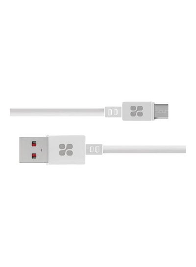 Buy Super-Durable Data & Charge USB-A to Micro-USB Cable 2A Charging Support White in Egypt