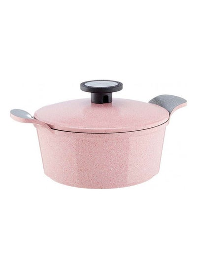 Buy Pote Granite Cooking Pot Pink 24cm in Egypt