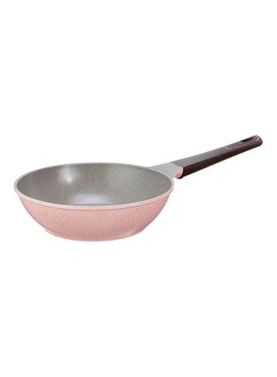 Buy Mitra Granite Wok Frying Pan Pink 30cm in Egypt
