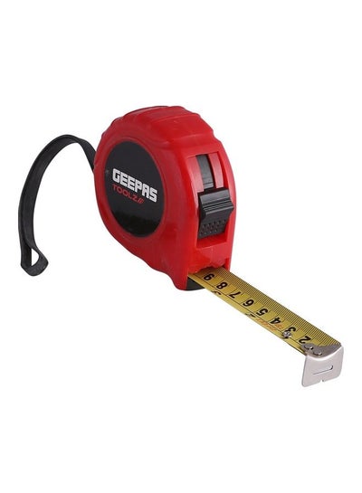 Buy Measuring Tape With Locking System Red/Black 16mm in UAE