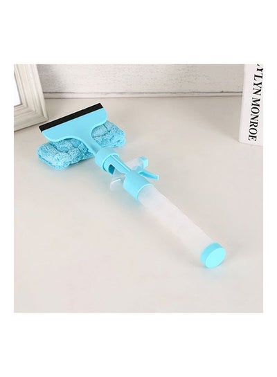 Buy Water Spraying Window Glass Cleaner Wash Wiper Cleaning Tool Press Handle Blue in Saudi Arabia