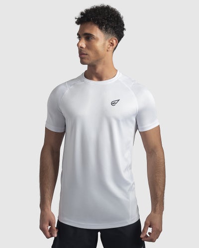 Buy Casual Plain_Basic T_Shirt White in Egypt