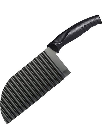 Buy Stainless Steel Fries Slicer Knife Black in UAE