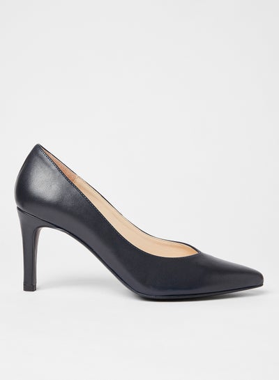 Buy Tia Leather Pumps Navy in UAE