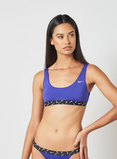 Buy Scoop Neck Bikini Top Purple in Saudi Arabia