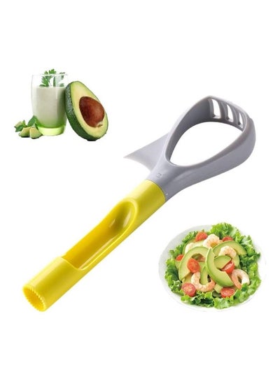 Buy 5-In-1 Multifunctional Avocado tool Yellow/Grey 21x5.5cm in UAE