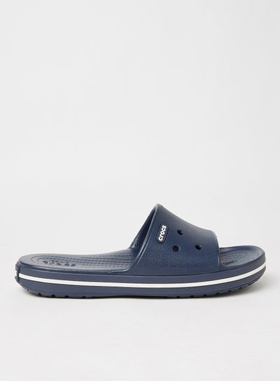 Buy Crocband Round Toe Slides Navy/White in Saudi Arabia