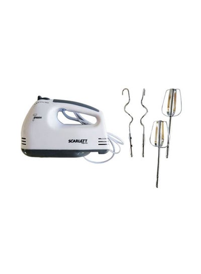 Buy 7-Speed Electric Super Hand Mixer HE-133 260.0 W 12345TT0018 White/Silver/Grey in UAE