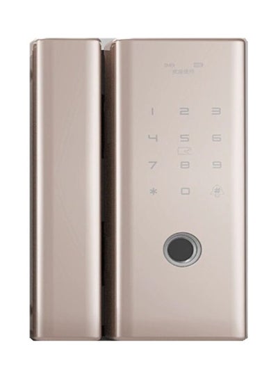 Buy Bluetooth Glass Lock With Remote Control And Fingerprint Gold in Saudi Arabia