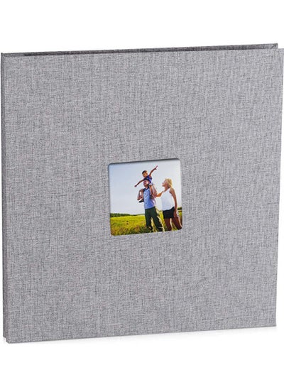 Buy 40-Page Self Adhesive Photo Album Grey in UAE