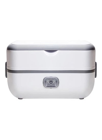 اشتري Double Layer Electric Lunch Box Grey/White 25x15cm في السعودية