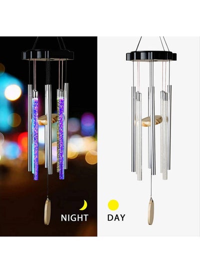 Buy Solar Power Musical Wind Chimes Lights Multicolour in Saudi Arabia