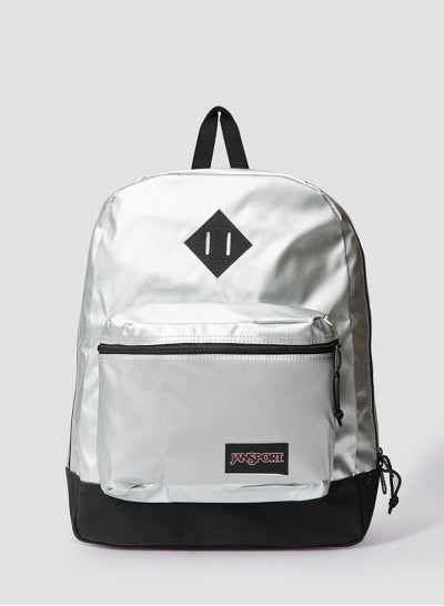 Buy Super Fx Front Pocket Zip-Up Backpack Silver in Egypt