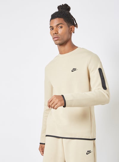 NSW Tech Fleece Crew Sweatshirt Beige price in Egypt, Noon Egypt