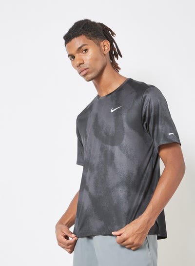 nike miler t shirt grey