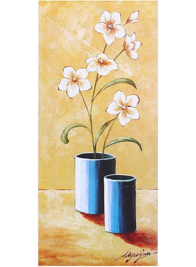 Buy Wooden Tableau Modern And Lovely Flowers Paintings Multicolour in Egypt