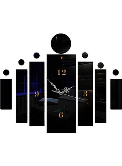 Buy 3D Big Wall Clock Diy Acrylic Sticker Living Room Multicolour in Egypt