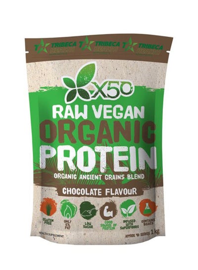 Buy Raw Vegan Organic Protein Powder Chocolate 1kg in UAE