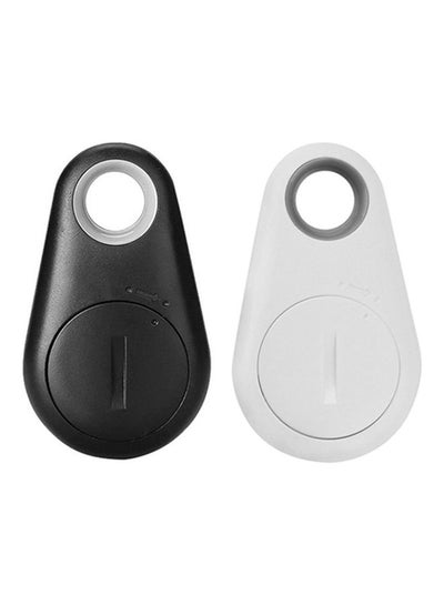 Buy 2-Pieces Mini Personal Smart Bluetooth Gps Tracker Kids Pet Dog Wallet keys Black/White in Saudi Arabia