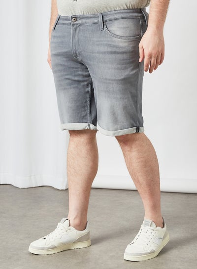 Buy Plus Size Roll Up Hem Shorts Grey in Egypt
