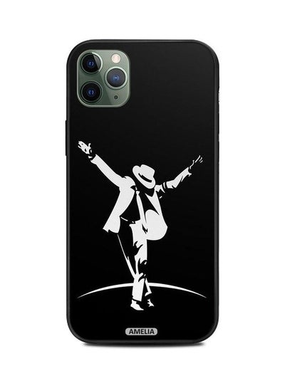 Buy Mj Protective Case Cover For Apple iPhone 11 Pro Black/White in UAE